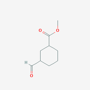 molecular formula C9H14O3 B3142530 3-甲酰基环己烷-1-甲酸甲酯 CAS No. 50738-62-0
