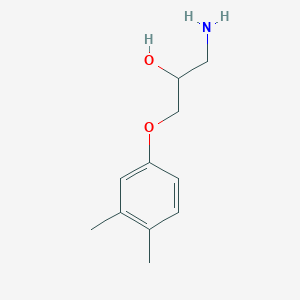 molecular formula C11H17NO2 B3142534 1-氨基-3-(3,4-二甲基苯氧基)-丙烷-2-醇 CAS No. 50738-96-0
