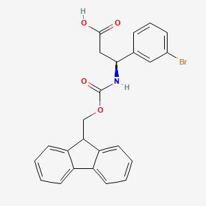 (S)-3-((((9H-Fluoren-9-yl)methoxy)carbonyl)amino)-3-(3-bromophenyl)propanoic acid