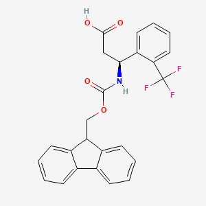 (S)-3-((((9H-Fluoren-9-yl)methoxy)carbonyl)amino)-3-(2-(trifluoromethyl)phenyl)propanoic acid