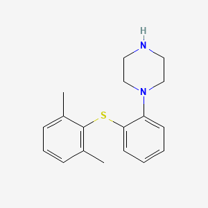 molecular formula C18H22N2S B3142590 1-[2-(2,6-Dimethylphenyl)sulfanylphenyl]piperazine CAS No. 508233-76-9