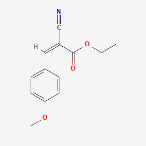 molecular formula C13H13NO3 B3142614 ethyl (Z)-2-cyano-3-(4-methoxyphenyl)prop-2-enoate CAS No. 50897-91-1
