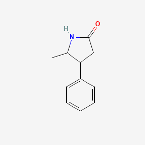 molecular formula C11H13NO B3142619 5-Methyl-4-phenylpyrrolidin-2-one CAS No. 50901-80-9