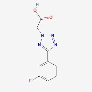 [5-(3-fluorophenyl)-2H-tetrazol-2-yl]acetic acid