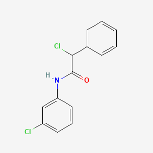molecular formula C14H11Cl2NO B3142634 2-chloro-N-(3-chlorophenyl)-2-phenylacetamide CAS No. 50916-14-8