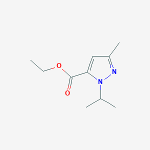 molecular formula C10H16N2O2 B3142644 ethyl 3-methyl-1-(propan-2-yl)-1H-pyrazole-5-carboxylate CAS No. 50920-67-7