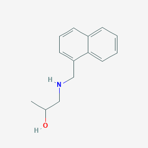 molecular formula C14H17NO B3142691 1-((Naphthalen-1-ylmethyl)amino)propan-2-ol CAS No. 510740-03-1