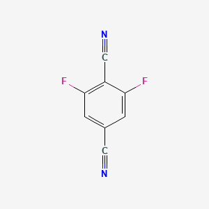 molecular formula C8H2F2N2 B3142693 2,6-Difluoroterephthalonitrile CAS No. 510772-86-8