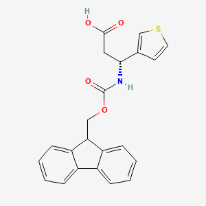 (R)-3-((((9H-Fluoren-9-yl)methoxy)carbonyl)amino)-3-(thiophen-3-yl)propanoic acid