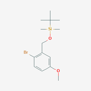 molecular formula C14H23BrO2Si B3142728 ((2-Bromo-5-methoxybenzyl)oxy)(tert-butyl)dimethylsilane CAS No. 511277-90-0
