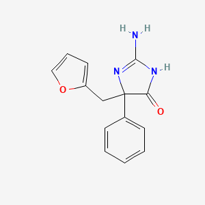 2-amino-5-[(furan-2-yl)methyl]-5-phenyl-4,5-dihydro-1H-imidazol-4-one