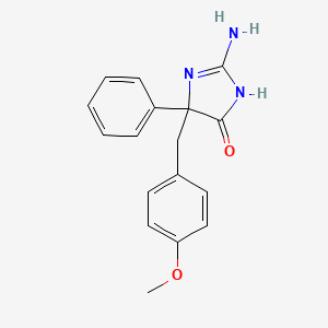 2-Amino-5-[(4-methoxyphenyl)methyl]-5-phenyl-4,5-dihydro-1H-imidazol-4-one