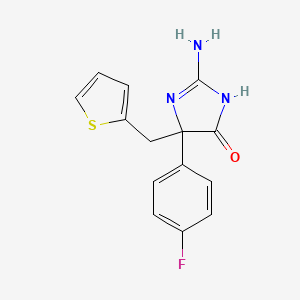 2-Amino-5-(4-fluorophenyl)-5-(2-thienylmethyl)-1H-imidazole-4(5H)-one