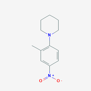 molecular formula C12H16N2O2 B3142804 1-(2-Methyl-4-nitrophenyl)piperidine CAS No. 51248-16-9