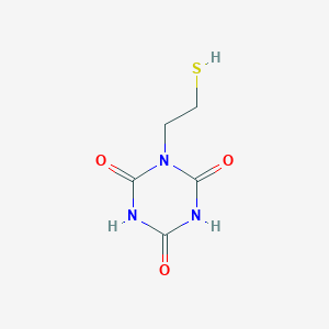 molecular formula C5H7N3O3S B3142827 1-(2-Mercaptoethyl)-1,3,5-triazinane-2,4,6-trione CAS No. 51270-93-0