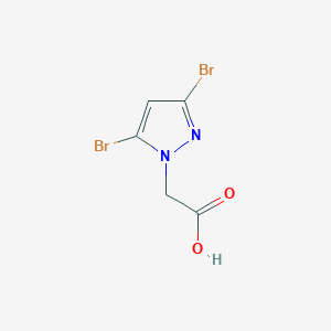 molecular formula C5H4Br2N2O2 B3142848 2-(3,5-二溴-1H-吡唑-1-基)乙酸 CAS No. 51292-47-8