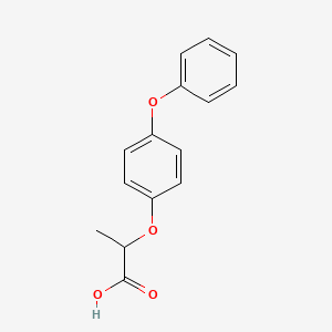 molecular formula C15H14O4 B3142856 2-(4-phenoxyphenoxy)propanoic Acid CAS No. 51338-26-2