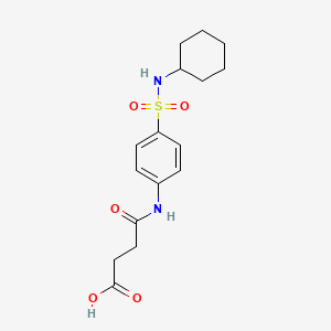 4-{4-[(Cyclohexylamino)sulfonyl]anilino}-4-oxobutanoic acid