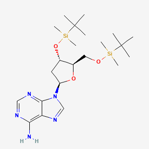 9-((2R,4S,5R)-4-((tert-Butyldimethylsilyl)oxy)-5-(((tert-butyldimethylsilyl)oxy)methyl)tetrahydrofuran-2-yl)-9H-purin-6-amine