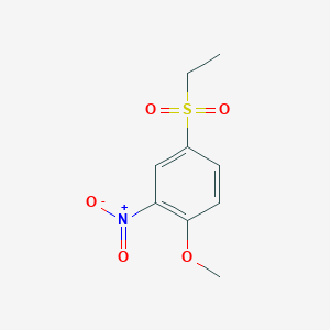 molecular formula C9H11NO5S B3142971 4-Ethylsulfonyl-2-nitroanisole CAS No. 51572-44-2