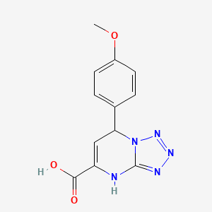 molecular formula C12H11N5O3 B3142973 7-(4-Methoxyphenyl)-4,7-dihydrotetrazolo[1,5-a]pyrimidine-5-carboxylic acid CAS No. 515824-23-4