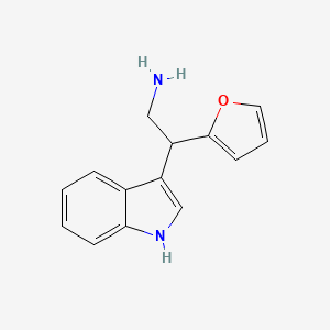 molecular formula C14H14N2O B3143001 2-Furan-2-yl-2-(1H-indol-3-yl)-ethylamine CAS No. 51626-51-8