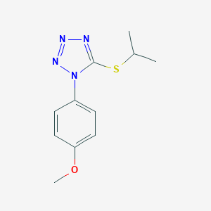 molecular formula C11H14N4OS B314303 1-(4-methoxyphenyl)-5-(propan-2-ylsulfanyl)-1H-tetrazole 