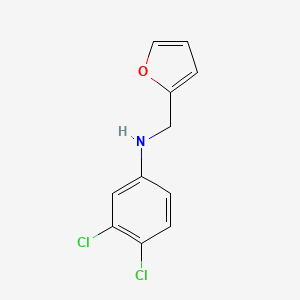 molecular formula C11H9Cl2NO B3143036 3,4-Dichloro-N-(2-furylmethyl)aniline CAS No. 51738-39-7