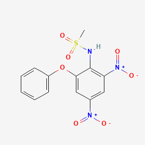 molecular formula C13H11N3O7S B3143066 N-(2,4-二硝基-6-苯氧基苯基)甲磺酰胺 CAS No. 51765-56-1