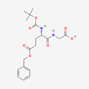 molecular formula C19H26N2O7 B3143079 BOC-Glu(OBzl)-Gly-OH CAS No. 51782-82-2