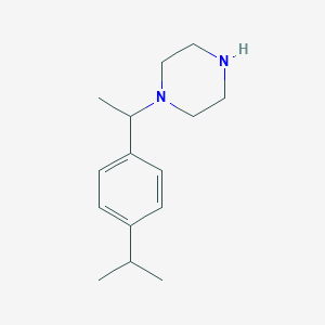 molecular formula C15H24N2 B3143082 1-[1-(4-丙-2-基苯基)乙基]哌嗪 CAS No. 517855-37-7
