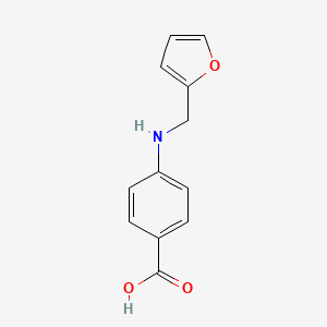 molecular formula C12H11NO3 B3143173 4-[(2-呋喃甲基)氨基]苯甲酸 CAS No. 518335-87-0