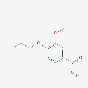 molecular formula C12H16O4 B3143259 3-Ethoxy-4-propoxybenzoic acid CAS No. 52009-55-9