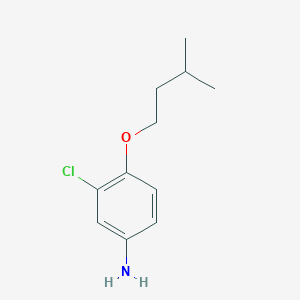 molecular formula C11H16ClNO B3143311 3-氯-4-(异戊氧基)苯胺 CAS No. 5211-06-3