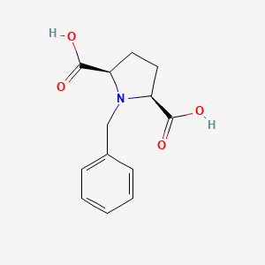molecular formula C13H15NO4 B3143358 顺式-1-苄基吡咯烷-2,5-二羧酸 CAS No. 52321-07-0