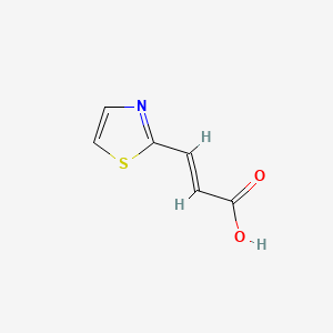 molecular formula C6H5NO2S B3143397 (2E)-3-(1,3-噻唑-2-基)丙-2-烯酸 CAS No. 52396-77-7