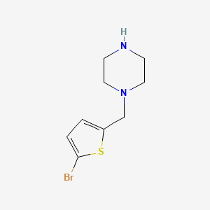 molecular formula C9H13BrN2S B3143412 1-[(5-溴噻吩-2-基)甲基]哌嗪 CAS No. 523981-55-7