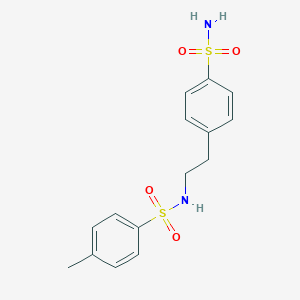 molecular formula C15H18N2O4S2 B314342 4-methyl-N-[2-(4-sulfamoylphenyl)ethyl]benzenesulfonamide 
