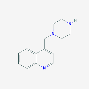 molecular formula C14H17N3 B3143434 4-(Piperazin-1-ylmethyl)quinoline CAS No. 524673-95-8
