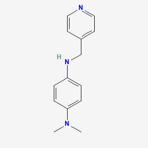 molecular formula C14H17N3 B3143516 N,N-Dimethyl-N'-pyridin-4-ylmethyl-benzene-1,4-diamine CAS No. 52725-19-6