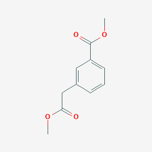 molecular formula C11H12O4 B3143537 Benzeneacetic acid, 3-(methoxycarbonyl)-, methyl ester CAS No. 52787-20-9