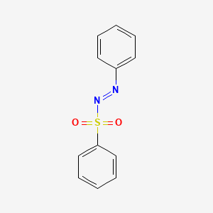molecular formula C12H10N2O2S B3143554 Phenylazo phenyl sulfone CAS No. 52897-39-9