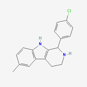 molecular formula C18H17ClN2 B3143570 1-(4-Chlorophenyl)-6-methyl-2,3,4,9-tetrahydro-1H-beta-carboline CAS No. 529475-87-4