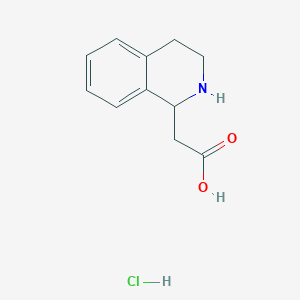 molecular formula C11H14ClNO2 B3143600 2-(1,2,3,4-tetrahydroisoquinolin-1-yl)acetic Acid Hydrochloride CAS No. 53014-68-9