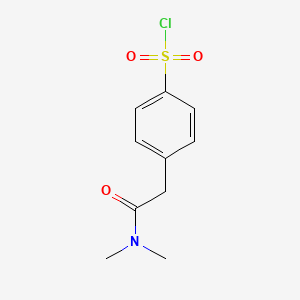 molecular formula C10H12ClNO3S B3143653 4-Dimethylcarbamoylmethyl-benzenesulfonyl chloride CAS No. 53305-13-8