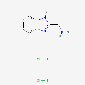 molecular formula C9H13Cl2N3 B3143666 (1-methyl-1H-benzimidazol-2-yl)methylamine dihydrochloride CAS No. 53332-79-9