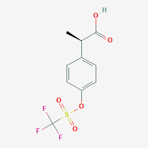 (R)-2-[4-[[(trifluoromethyl)sulfonyl]oxy]phenyl]propanoic Acid