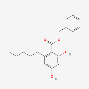 molecular formula C19H22O4 B3143715 Benzyl 2,4-dihydroxy-6-pentylbenzoate CAS No. 53530-24-8