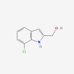 molecular formula C9H8ClNO B3143725 (7-Chloro-1H-indol-2-yl)methanol CAS No. 53590-62-8