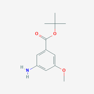 molecular formula C12H17NO3 B3143769 tert-Butyl 3-amino-5-methoxybenzoate CAS No. 535972-79-3